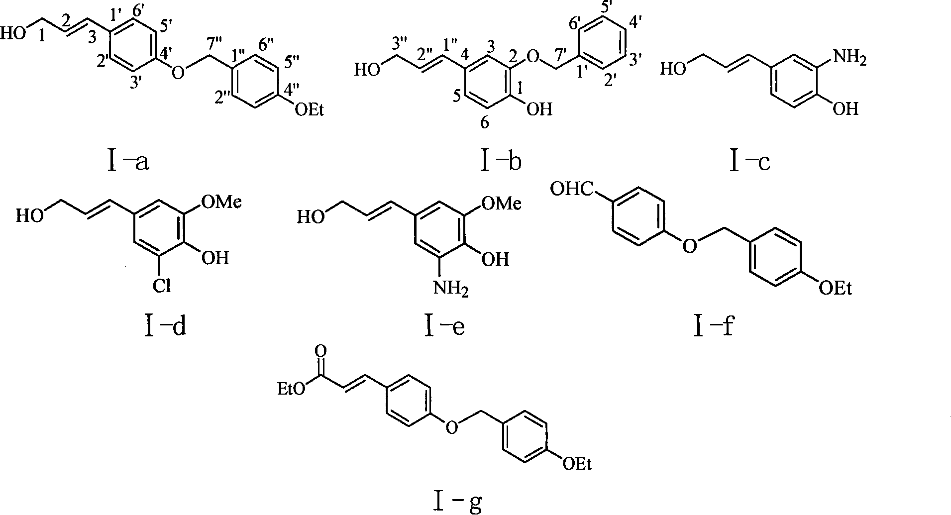 Substituted benzyl ethylene derivant and method of preparing the same and use thereof