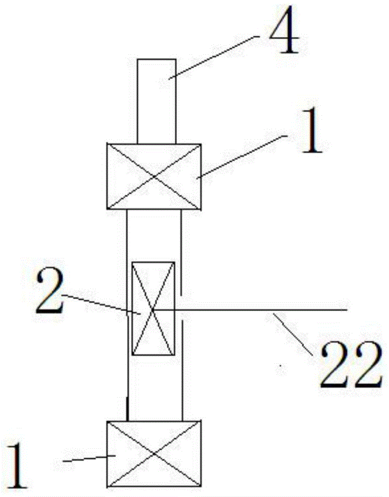 Direct-injection type centripetal gas inlet waste heat utilization device