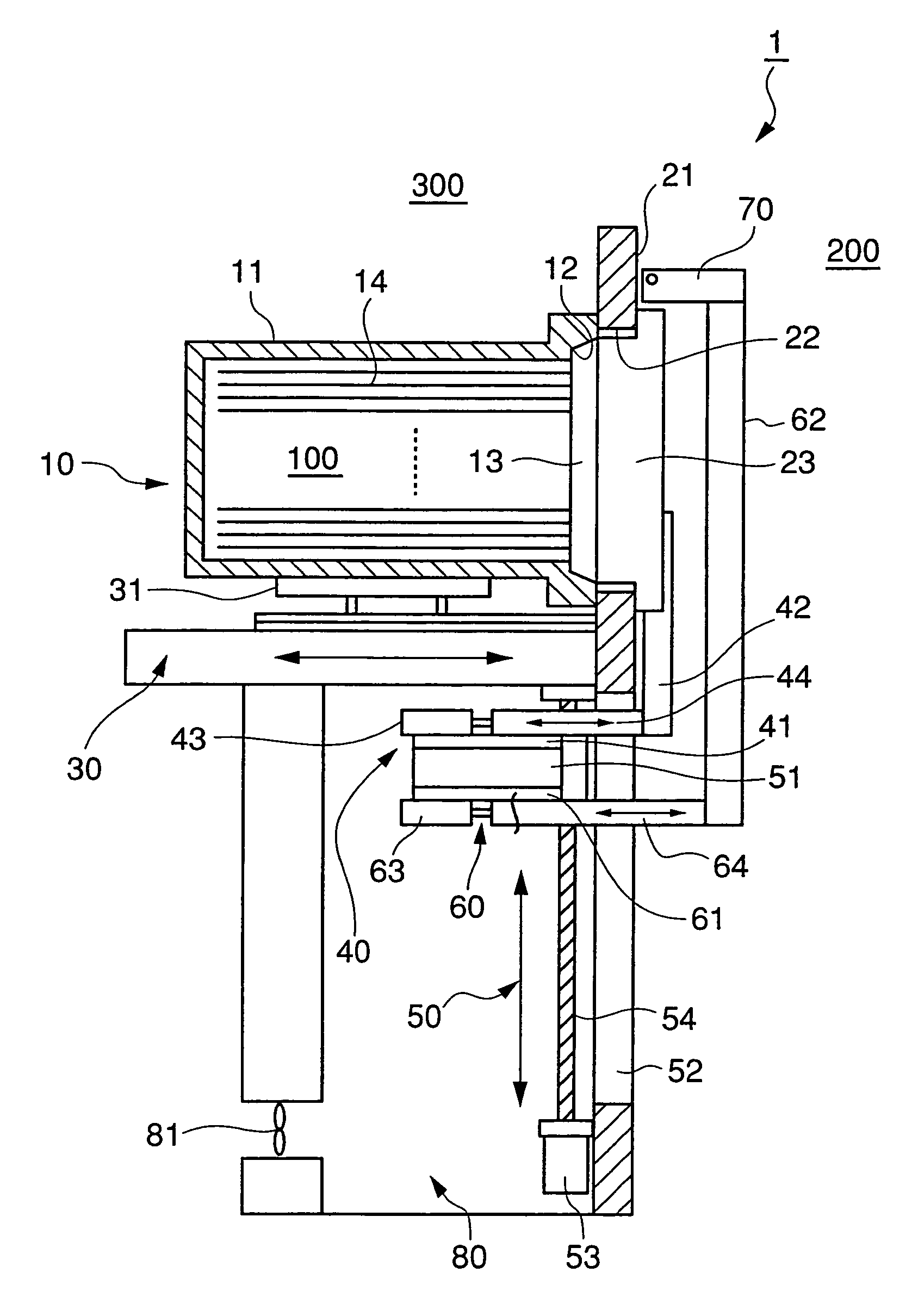 Drive-section-isolated FOUP opener