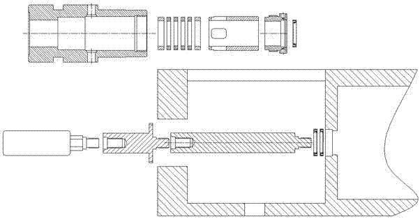 Water induction preventing structure and water induction preventing method for crankshaft cavity of high pressure reciprocating pump