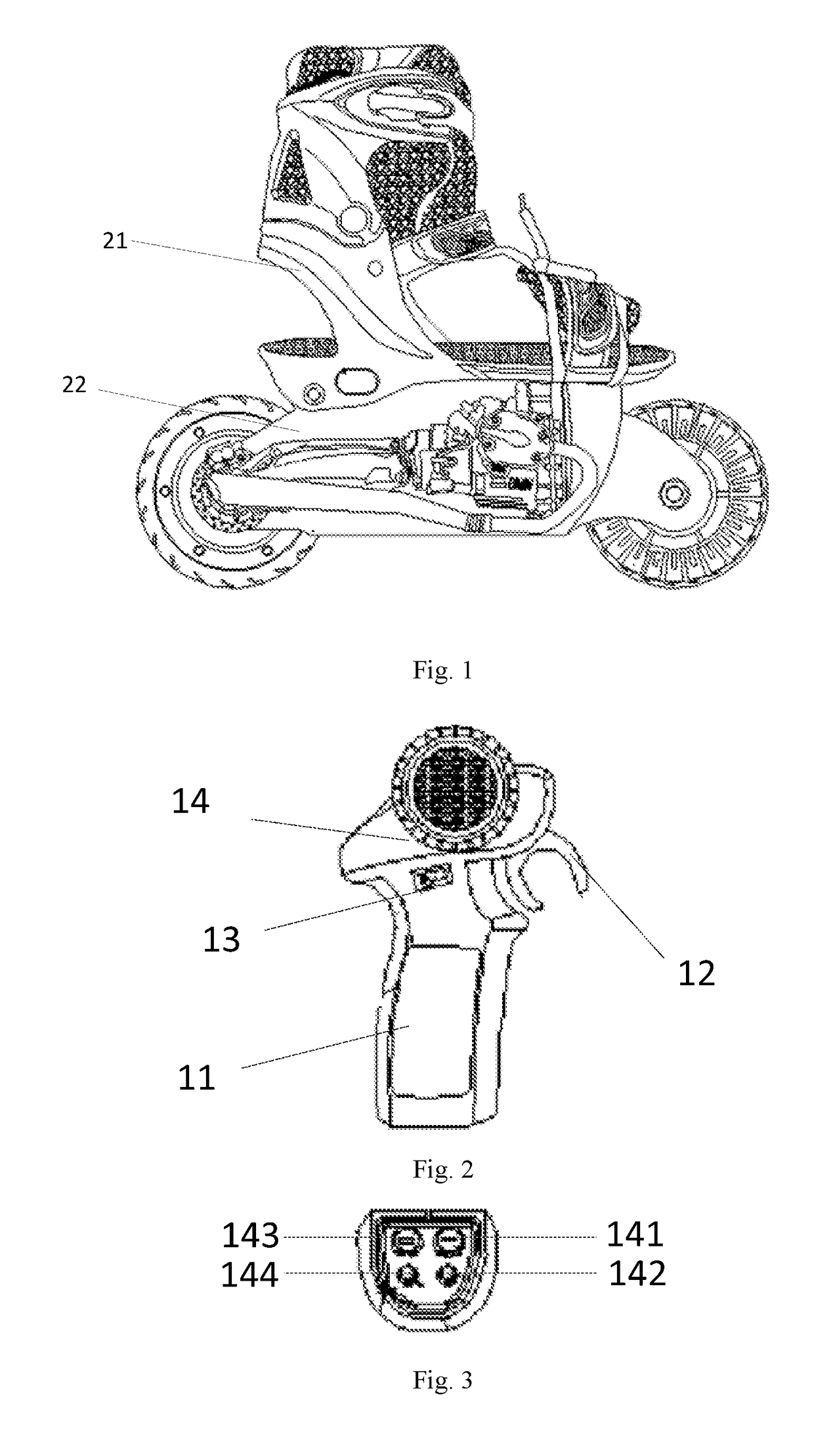 Remote control electric shoes