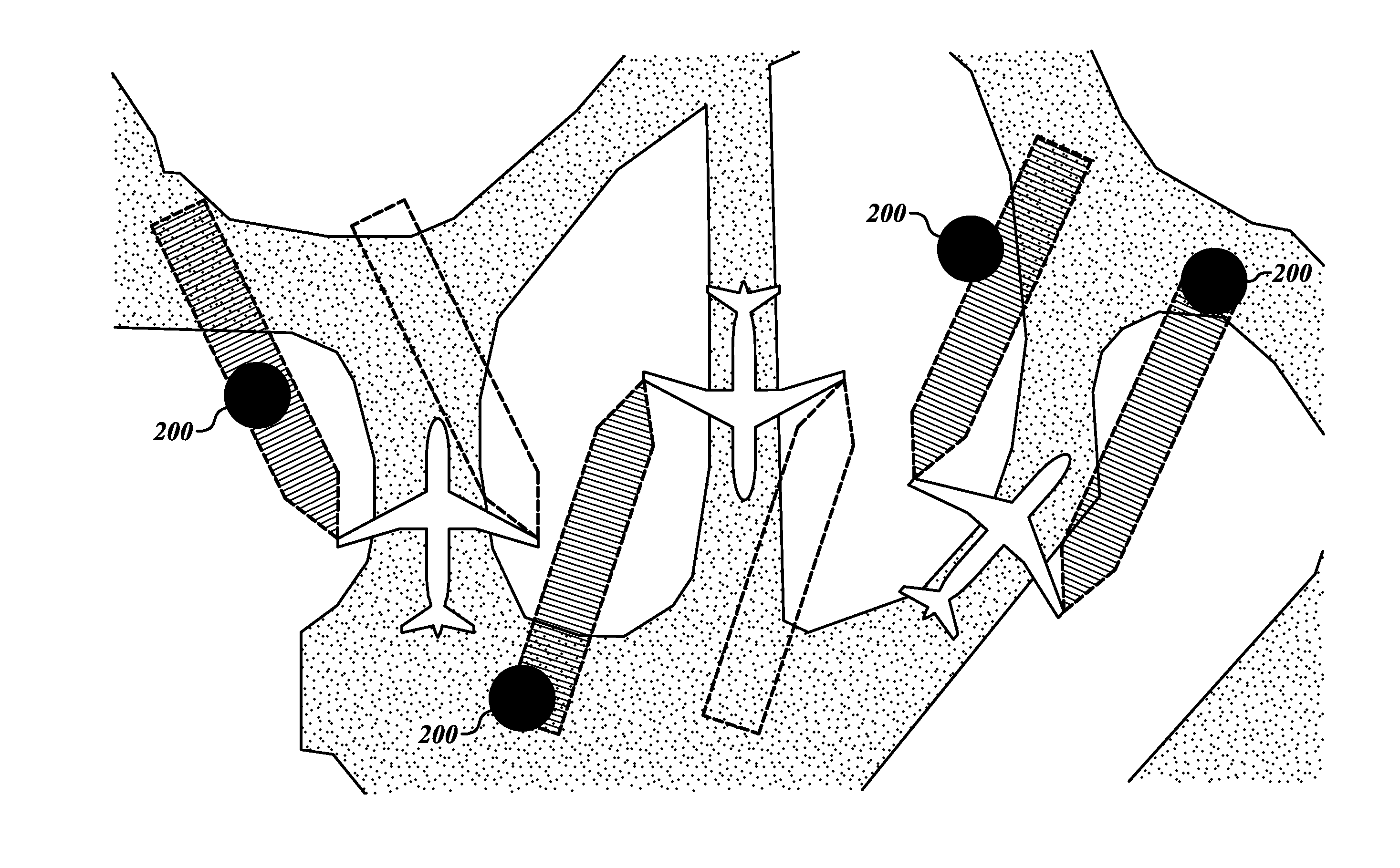 Systems and methods for using radar-adaptive beam pattern for wingtip protection