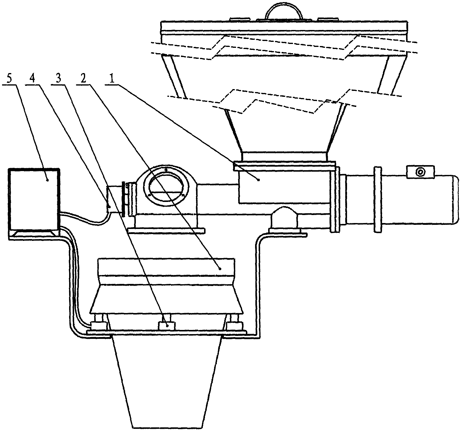 Feeding machine dynamic conveying performance testing platform