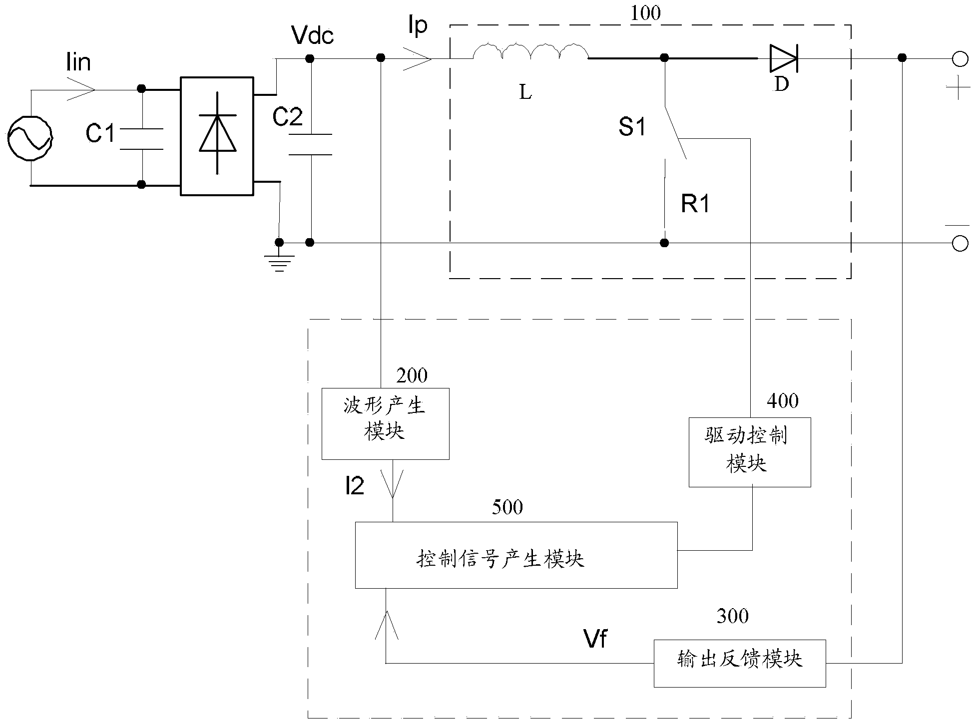 Control circuit in power factor correction circuit