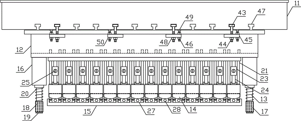 Aluminum profile bending forming device