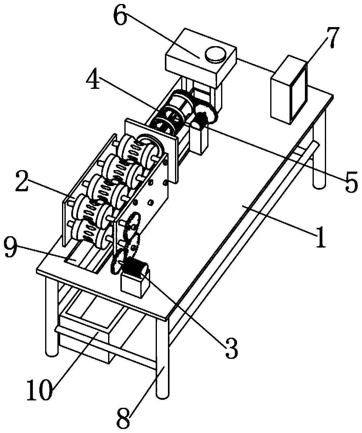 Electric automation reinforcing steel bar straightening machine