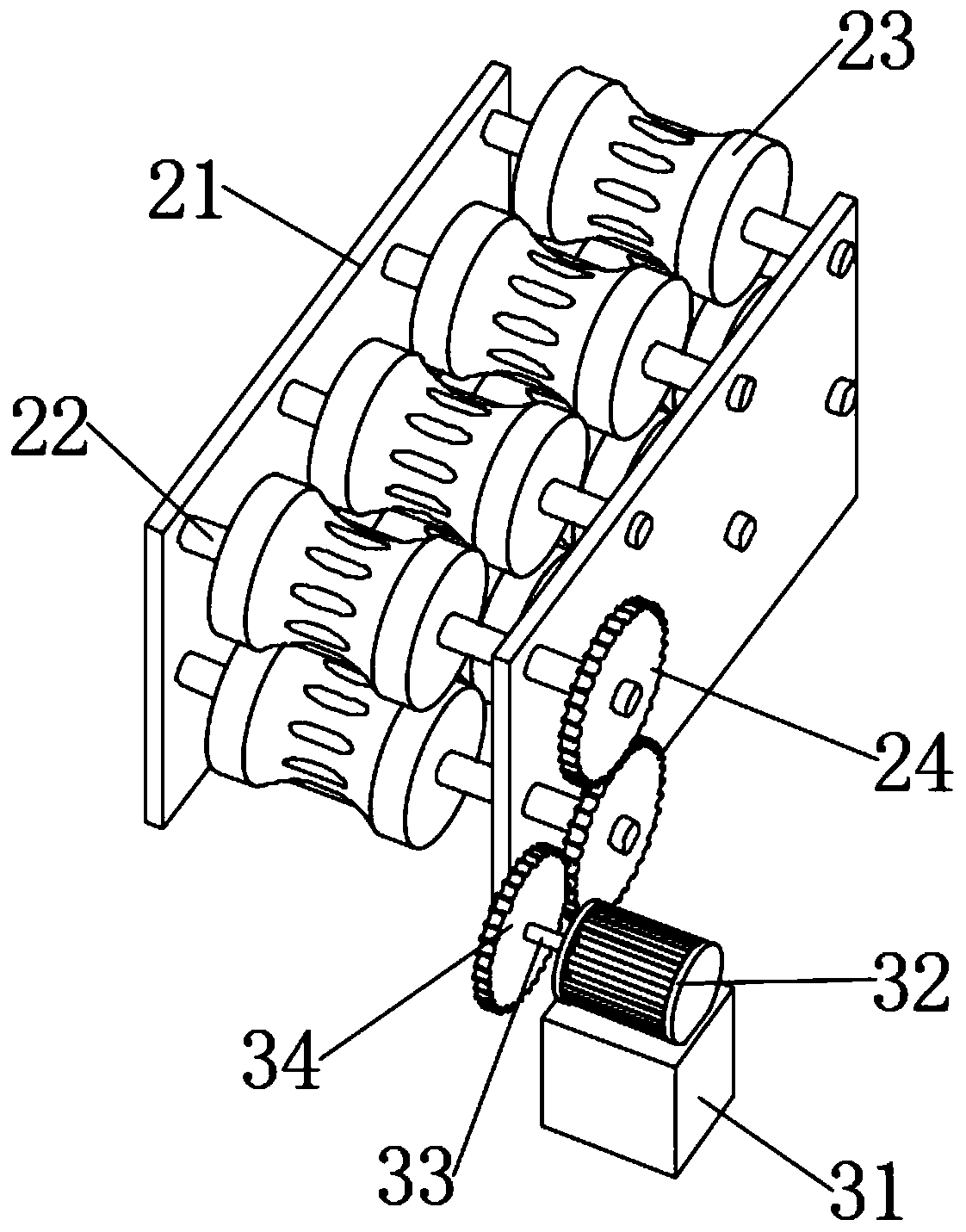 Electric automation reinforcing steel bar straightening machine