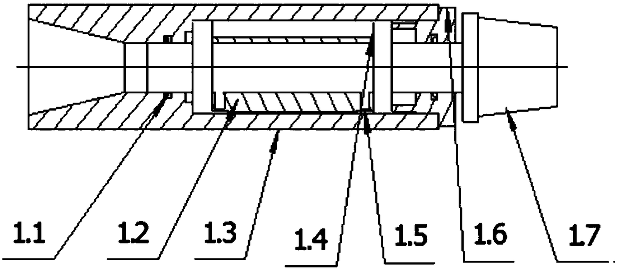 AxiaL baLance grooving pressure-reLief permeabiLity improvement device for gas extraction driLLing