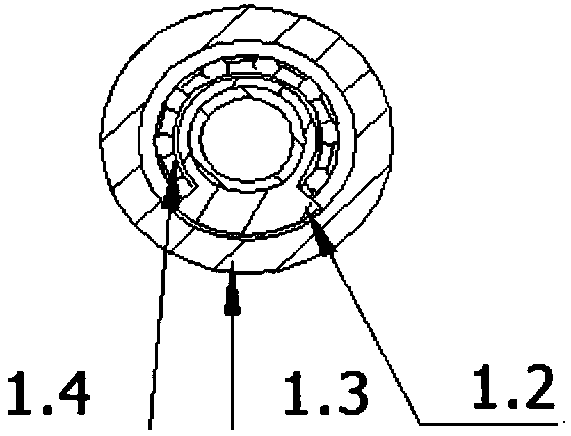 AxiaL baLance grooving pressure-reLief permeabiLity improvement device for gas extraction driLLing