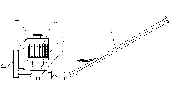 Efficient positive-pressure pneumatic conveying system of pebble coal