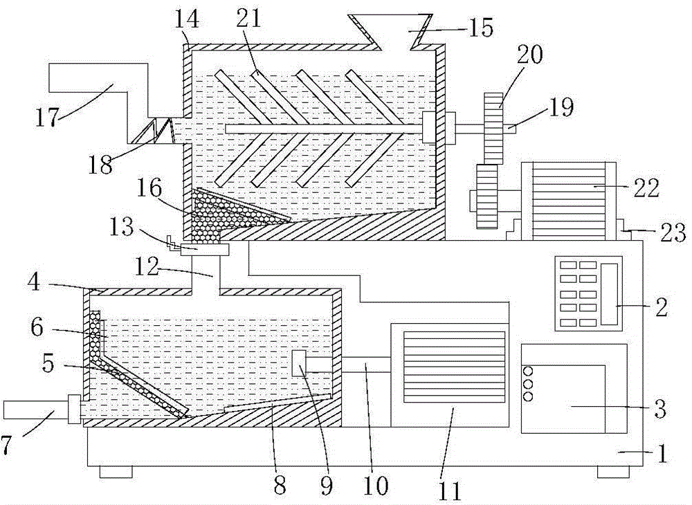 Small-sized industrial wastewater primary treatment device