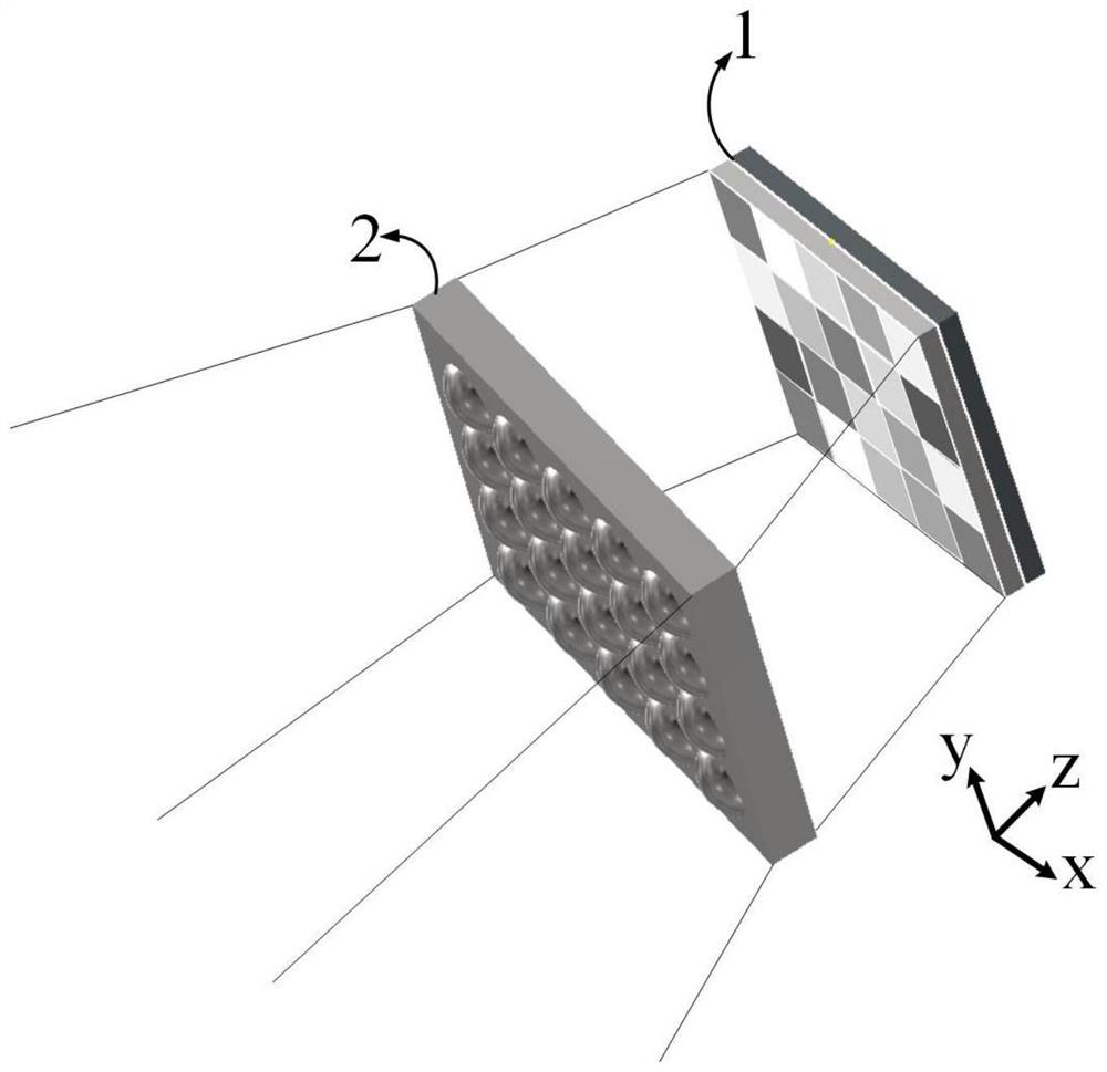 Snapshot type hyperspectral imaging chip structure based on spectrum modulation array