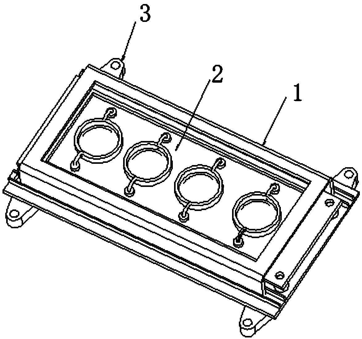 Light source module fixing cooling device