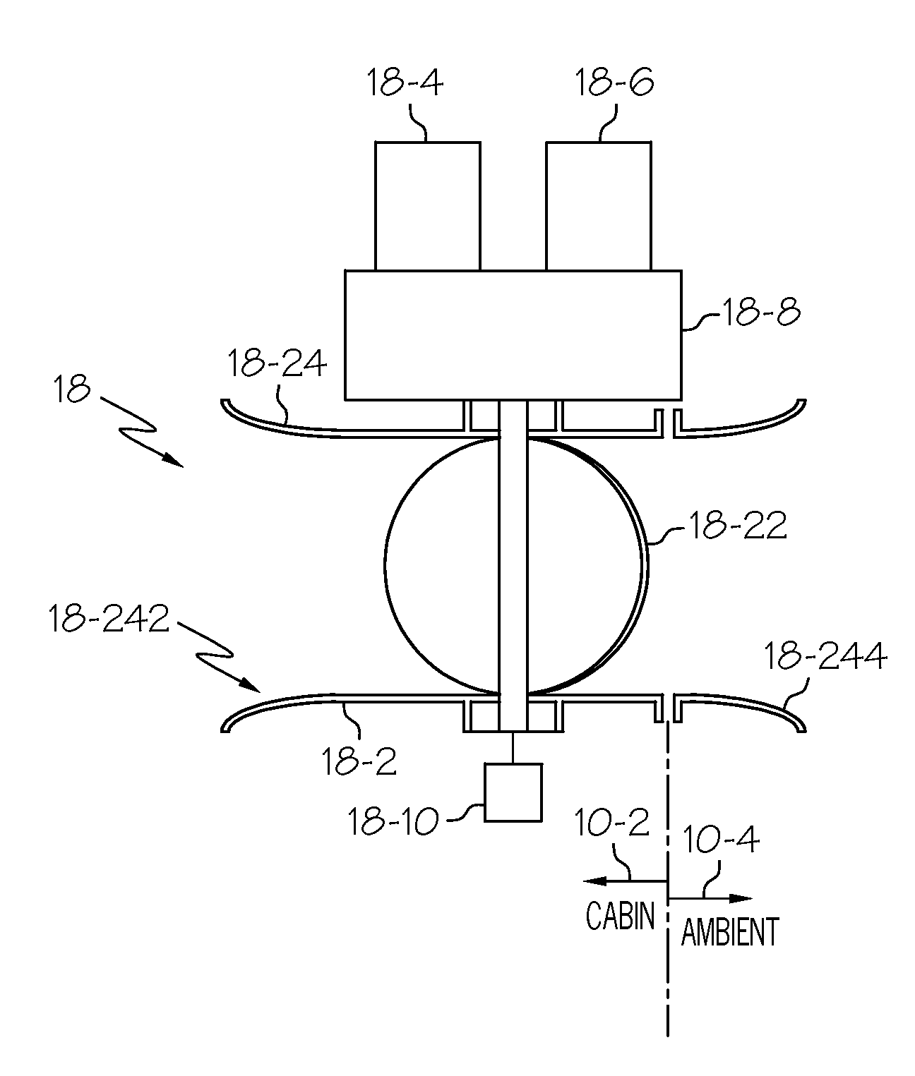 Variable set point all-electric pressure relief valve and control, independent from the automatic cabin pressure control system