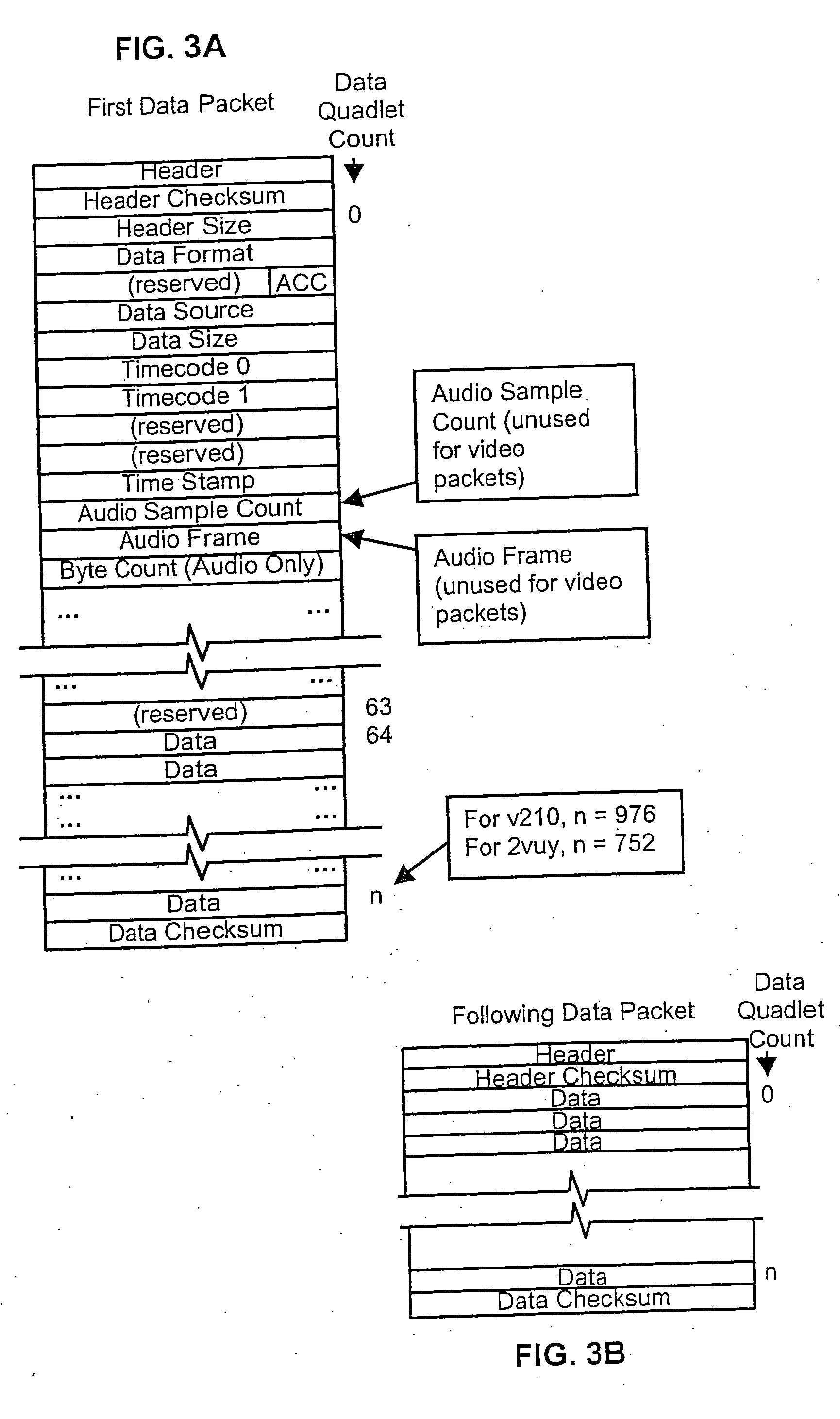 Synchronized transmission of audio and video data from a computer to a client via an interface