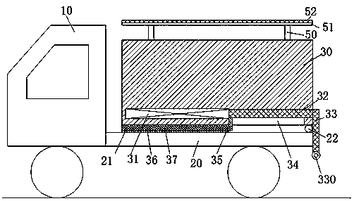 Organic fertilizer clearance transport device