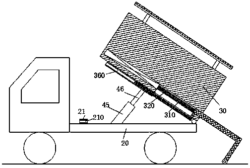 Organic fertilizer clearance transport device