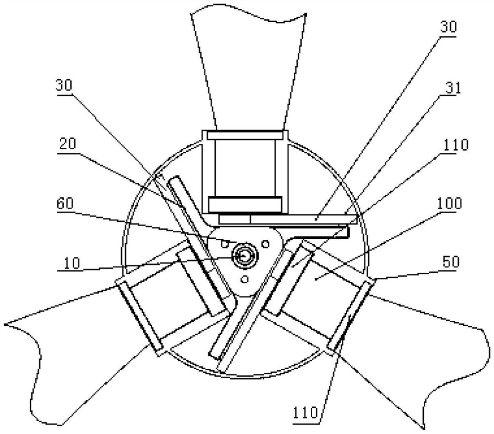 Propeller synchronous pitch variable mechanism and pitch variable propeller with same