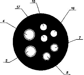 Method of surgical treatment of intestinal obstructions in narrow and large intestine and device for its implementation