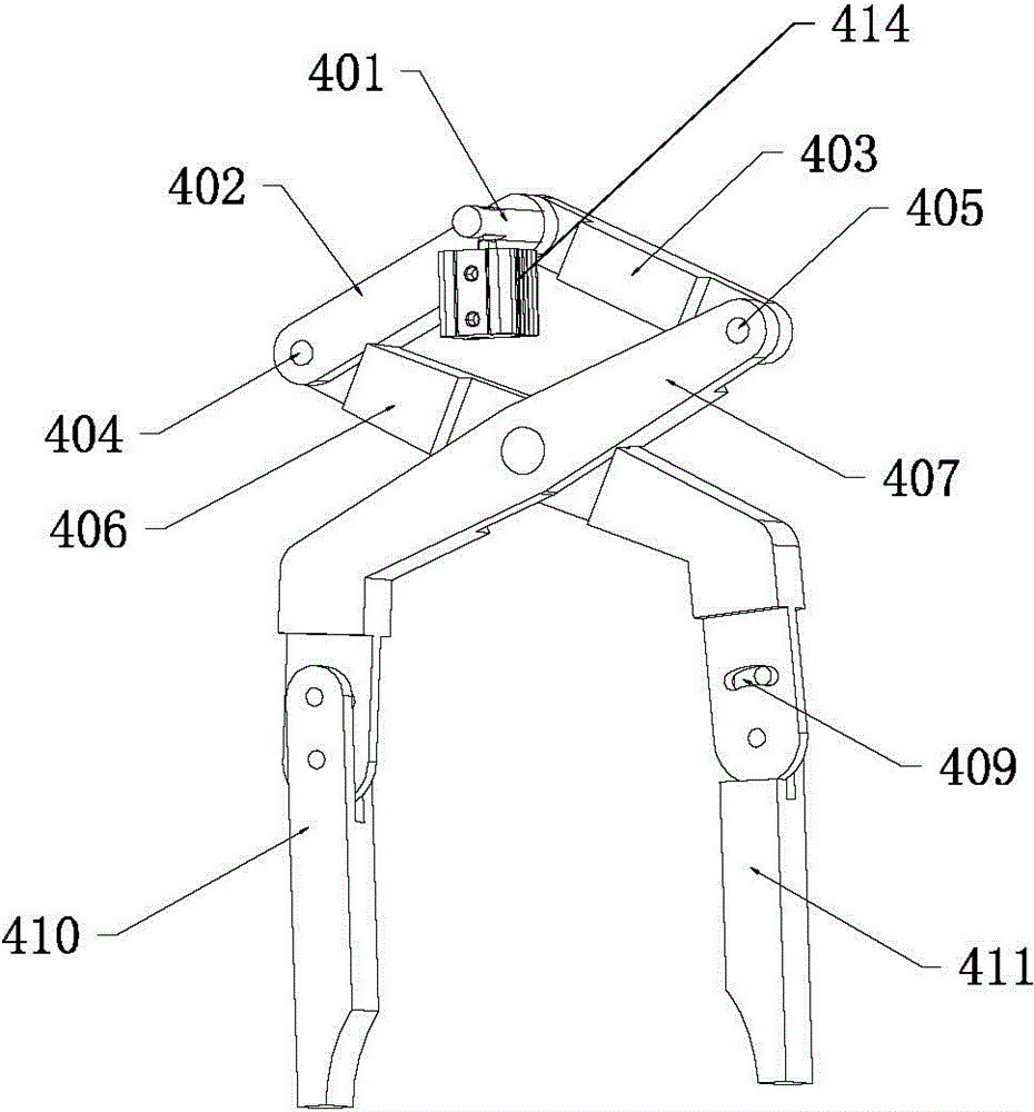 Material clamp and multifunctional manipulator shift conveyer of cup-making stack equipment