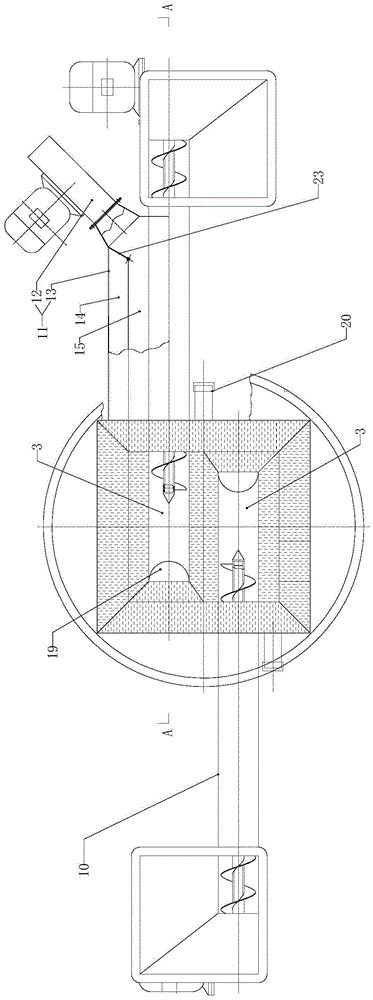 Underfeed and reverse-burning type burner