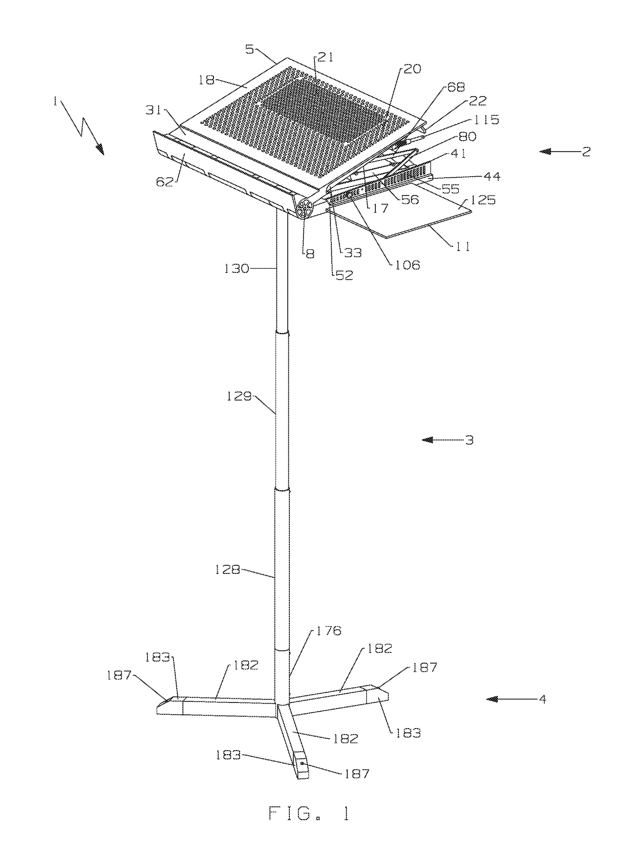 Multi-function travel-friendly workstation with cooling and ventilation