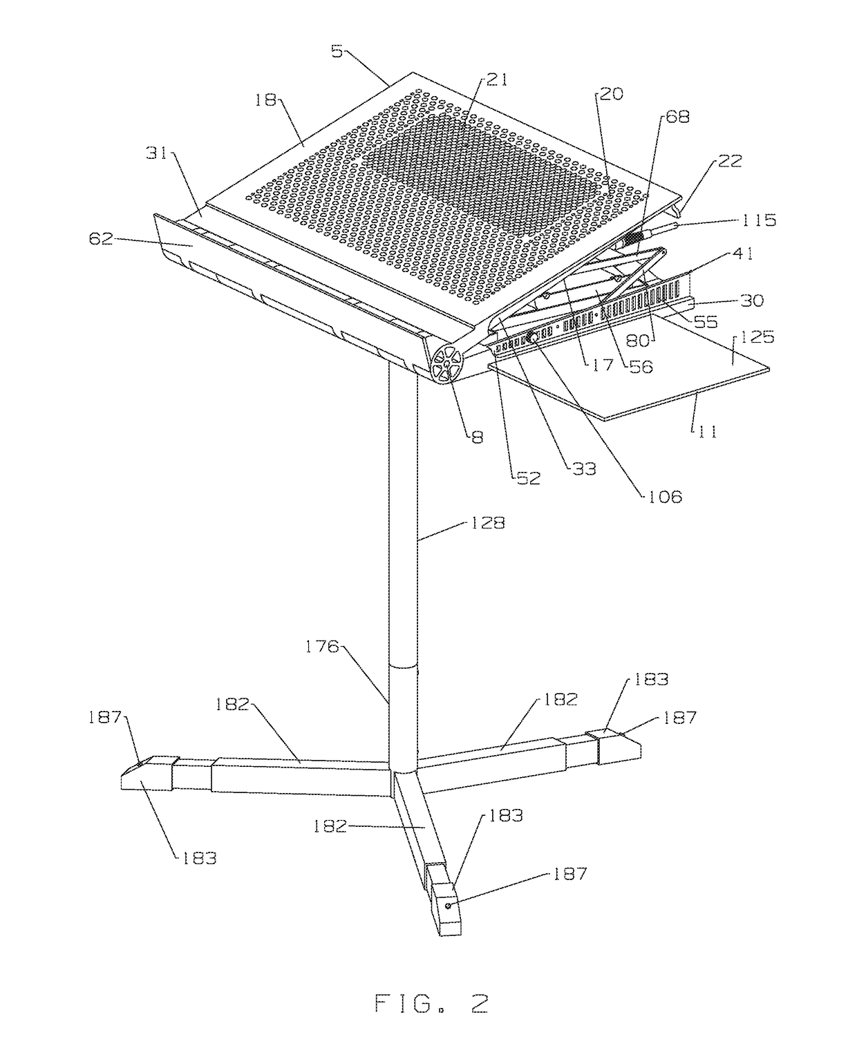 Multi-function travel-friendly workstation with cooling and ventilation