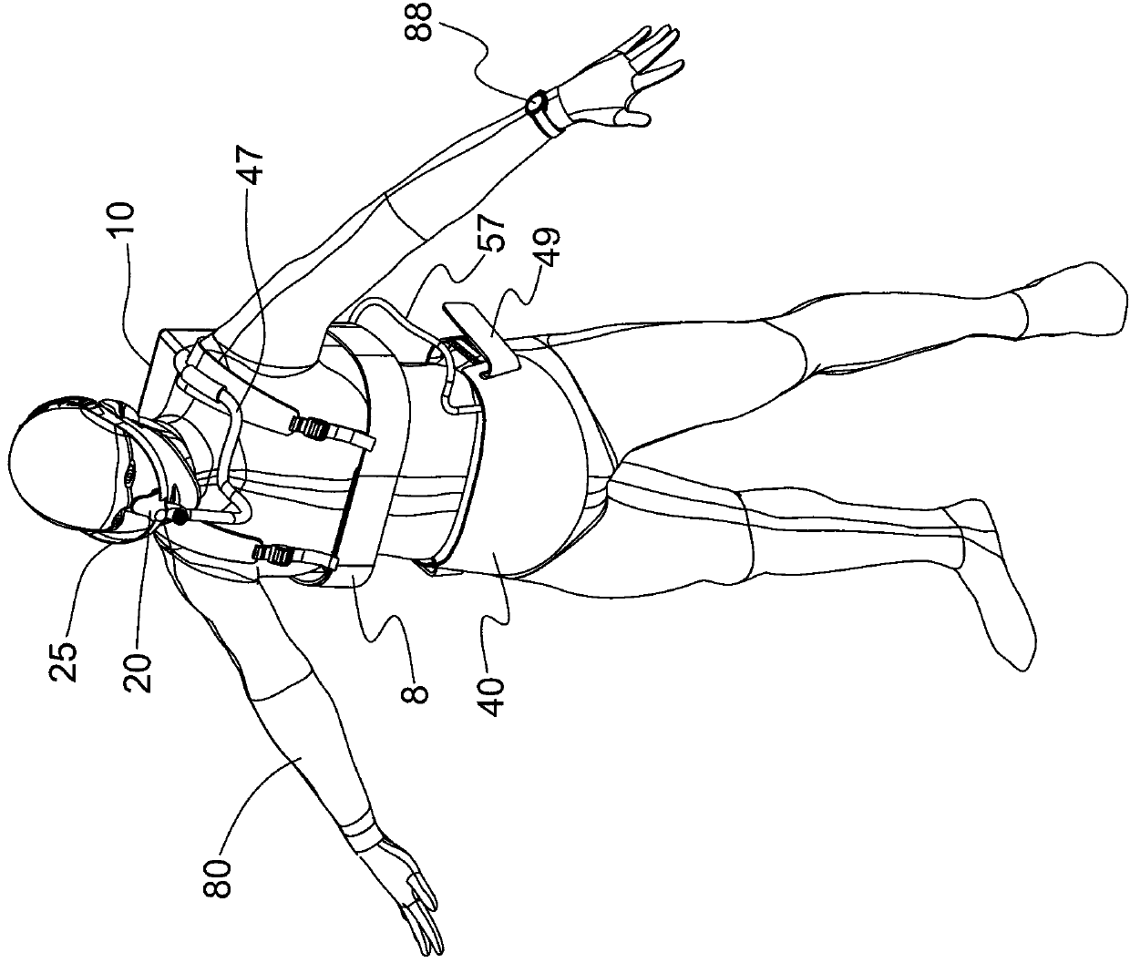 Abdominal respiration training aid