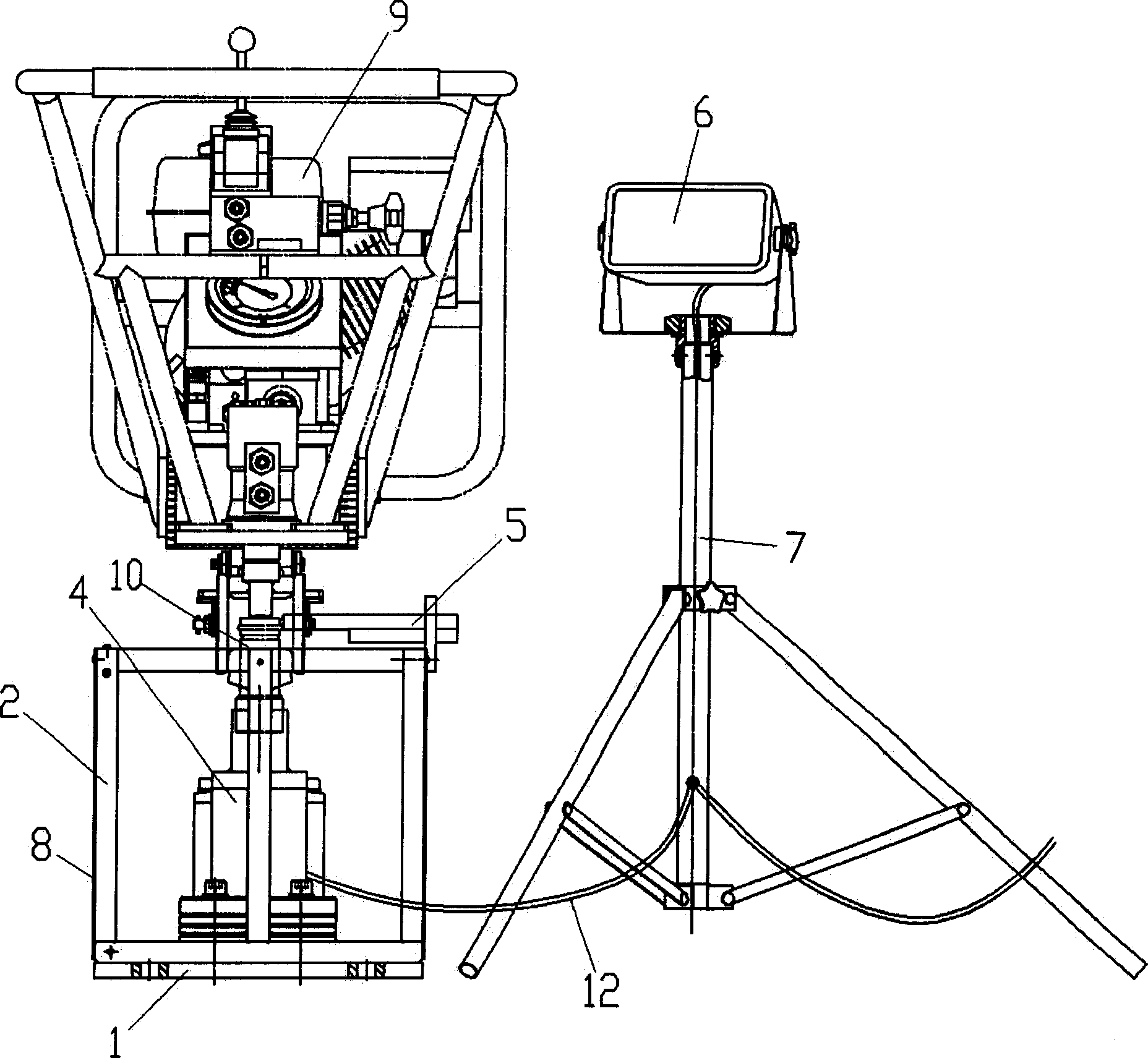 Digital-display mechanical wrench torque test desk