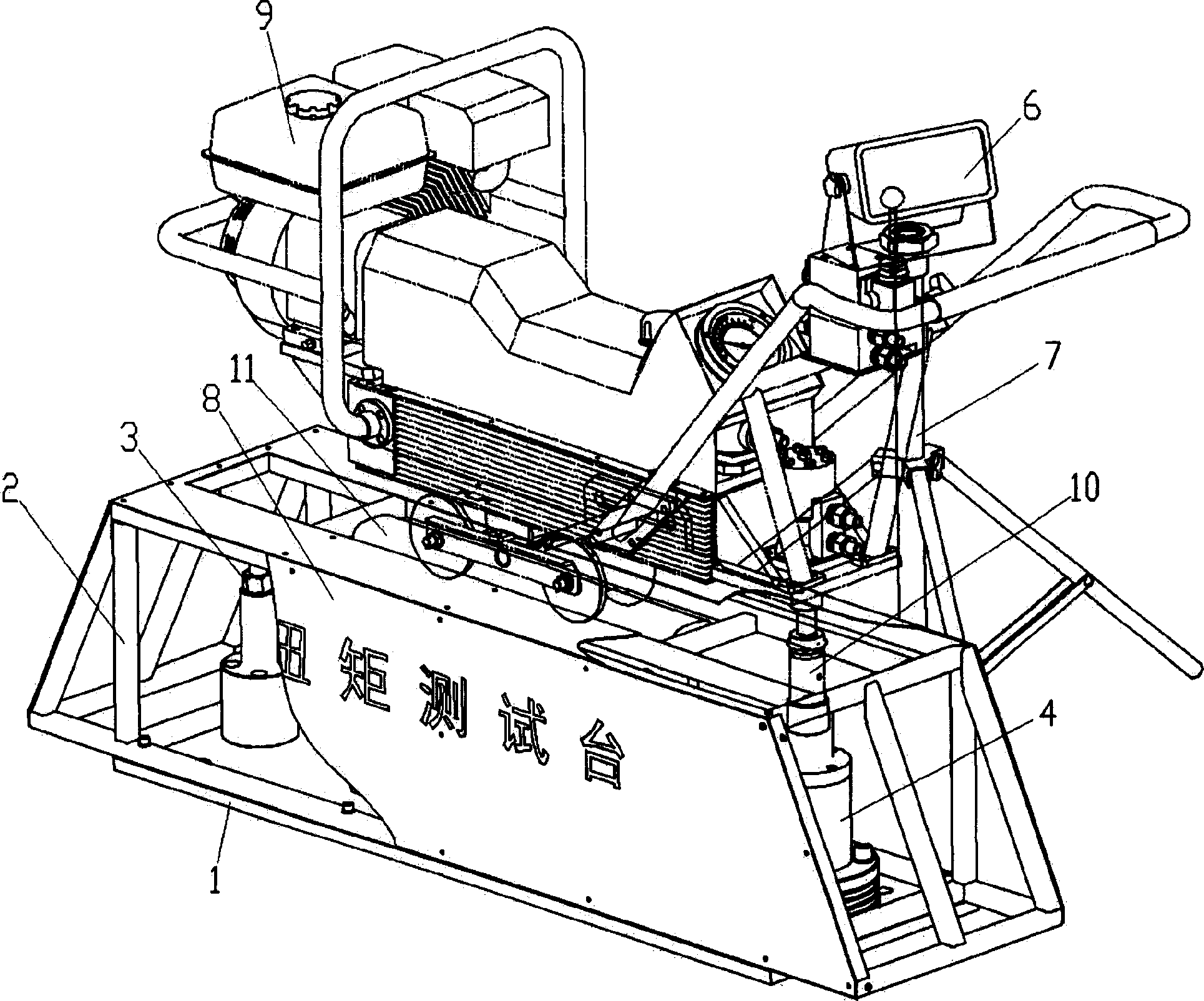 Digital-display mechanical wrench torque test desk