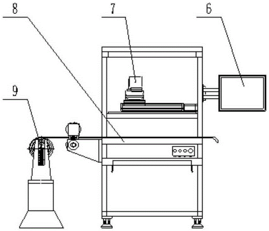 An automatic tape feeding system for laser marking, cutting and welding