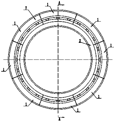 Combined type shield hob cutter ring