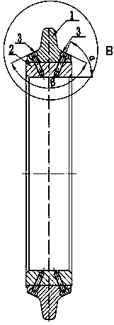 Combined type shield hob cutter ring