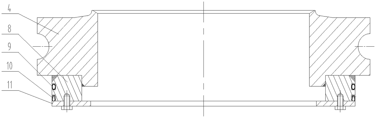 A pressure vessel sealing and locking structure