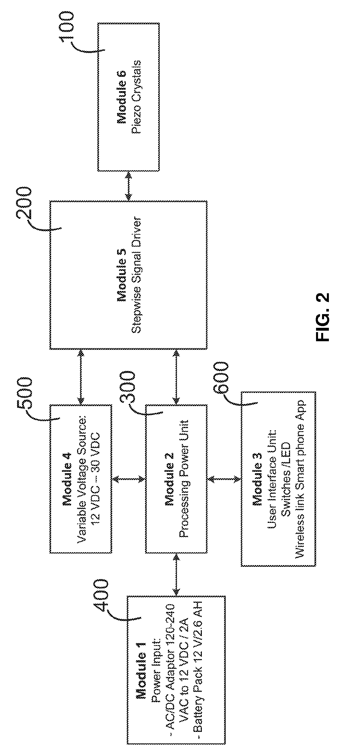 Hand-held Battery-Operated Therapeutic Ultrasonic Device