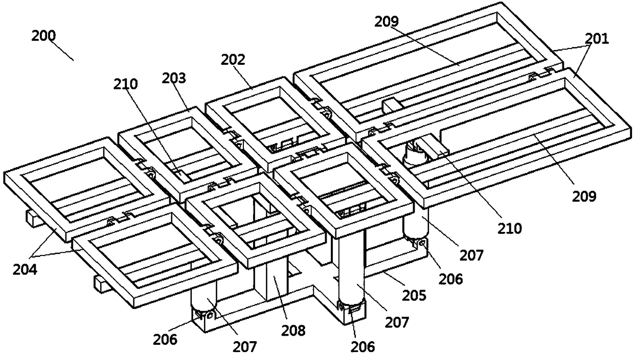 Electric bed having side-turning function