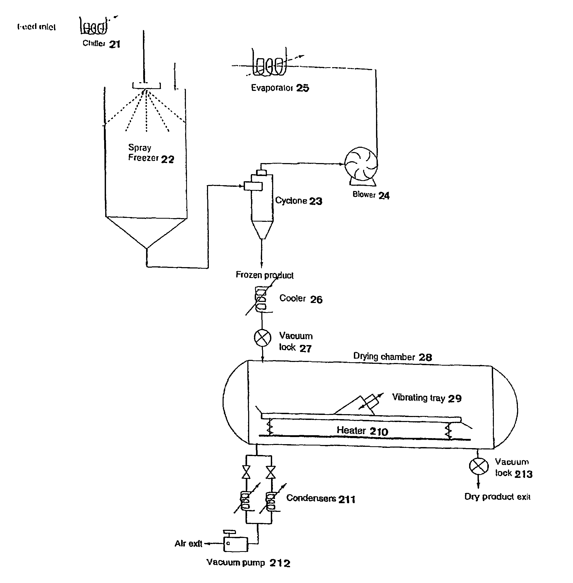 Drying process and apparatus