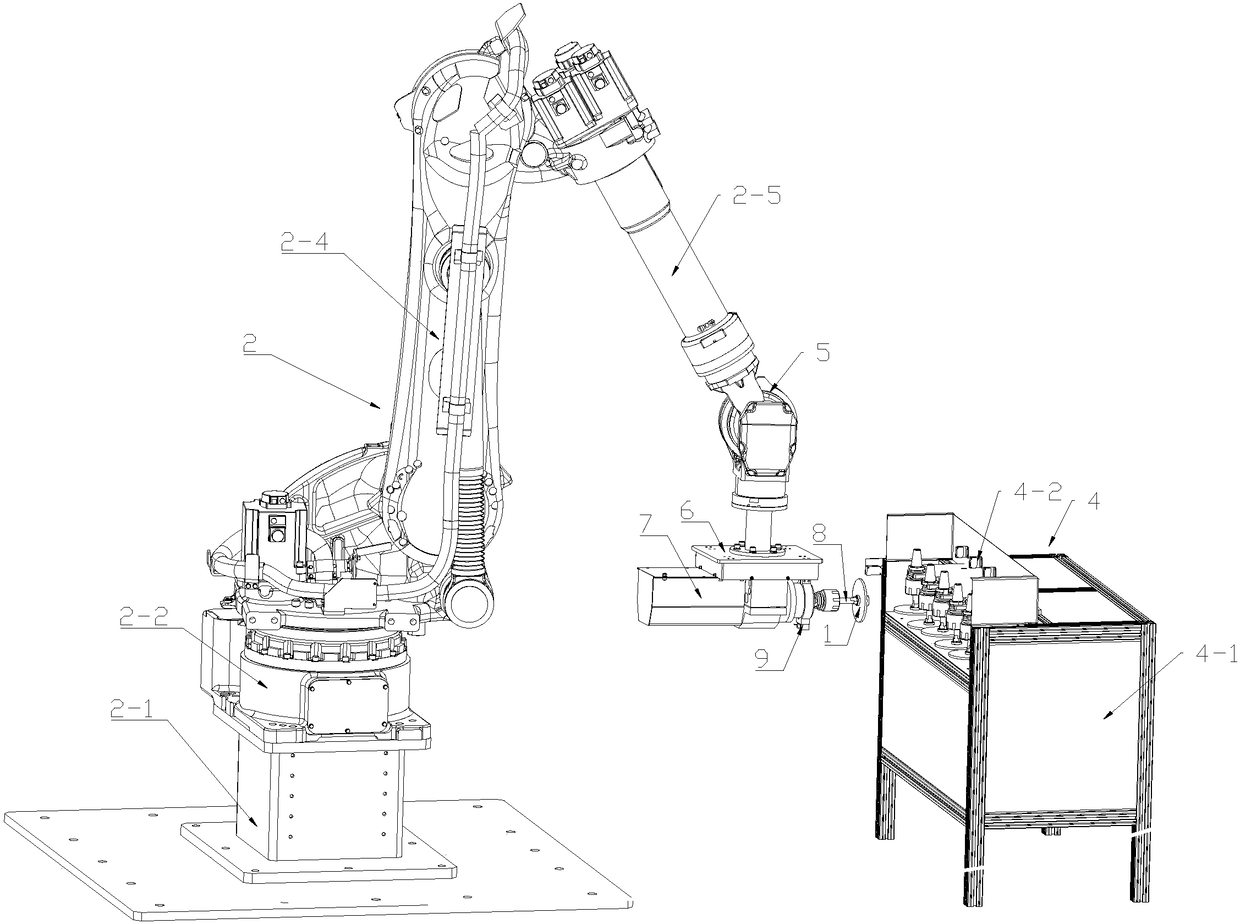 Flexible grinding type automatic compensating system