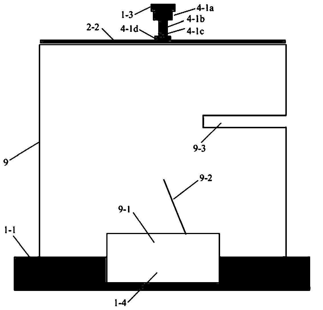 Multi-field precursor information evolution test device and test method for large-size fractured rock rectangular cavity water inrush