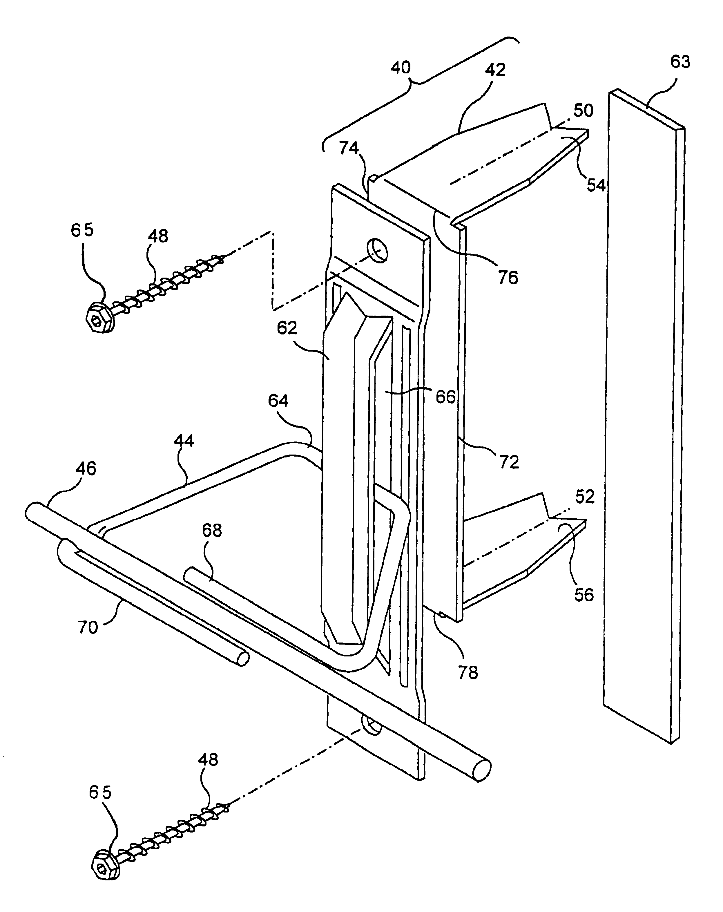 Folded wall anchor and surface-mounted anchoring