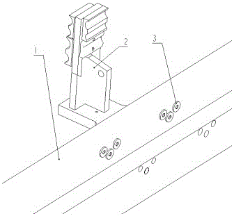 Embedment type nut used for drilling jumbo propeller