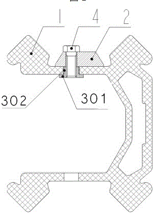 Embedment type nut used for drilling jumbo propeller