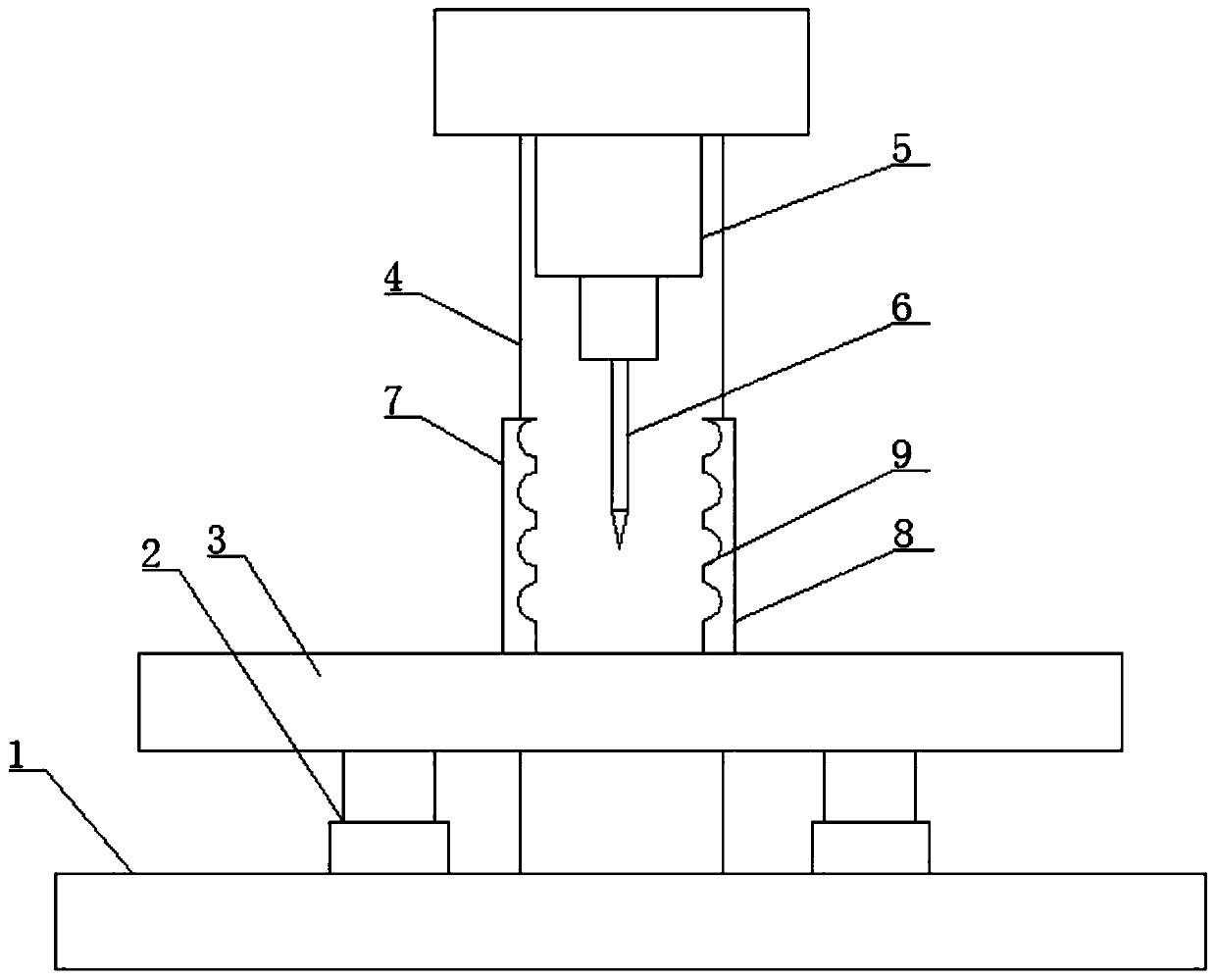 Pin hydraulic punching machine with accurate positioning