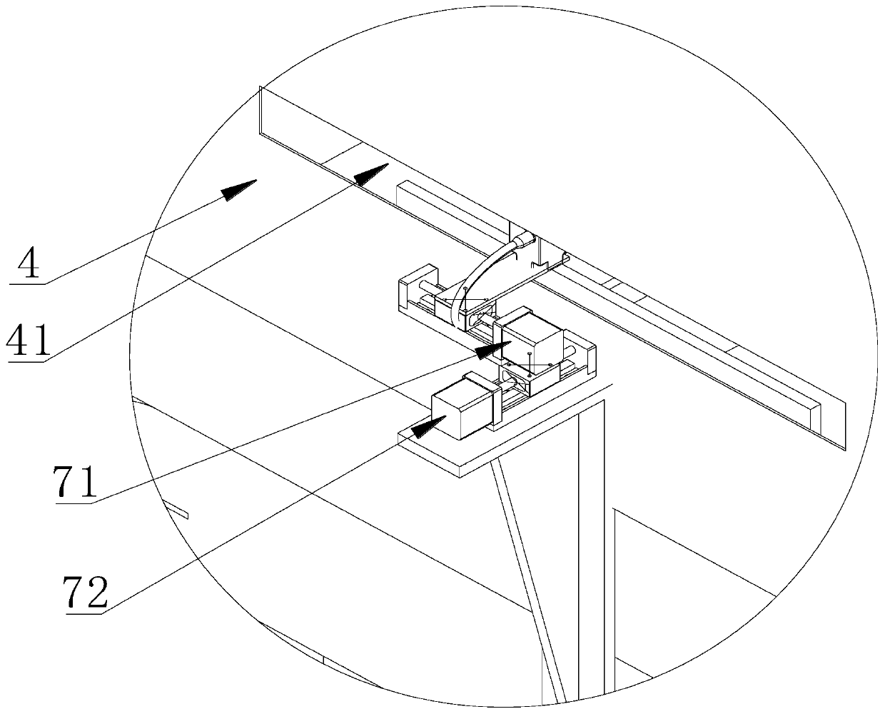 Detection device capable of identifying printer label defects