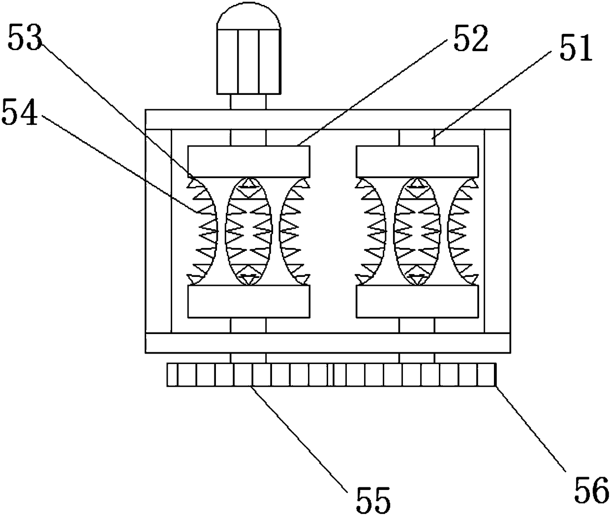 Crushing and disinfecting pretreatment device for medical waste