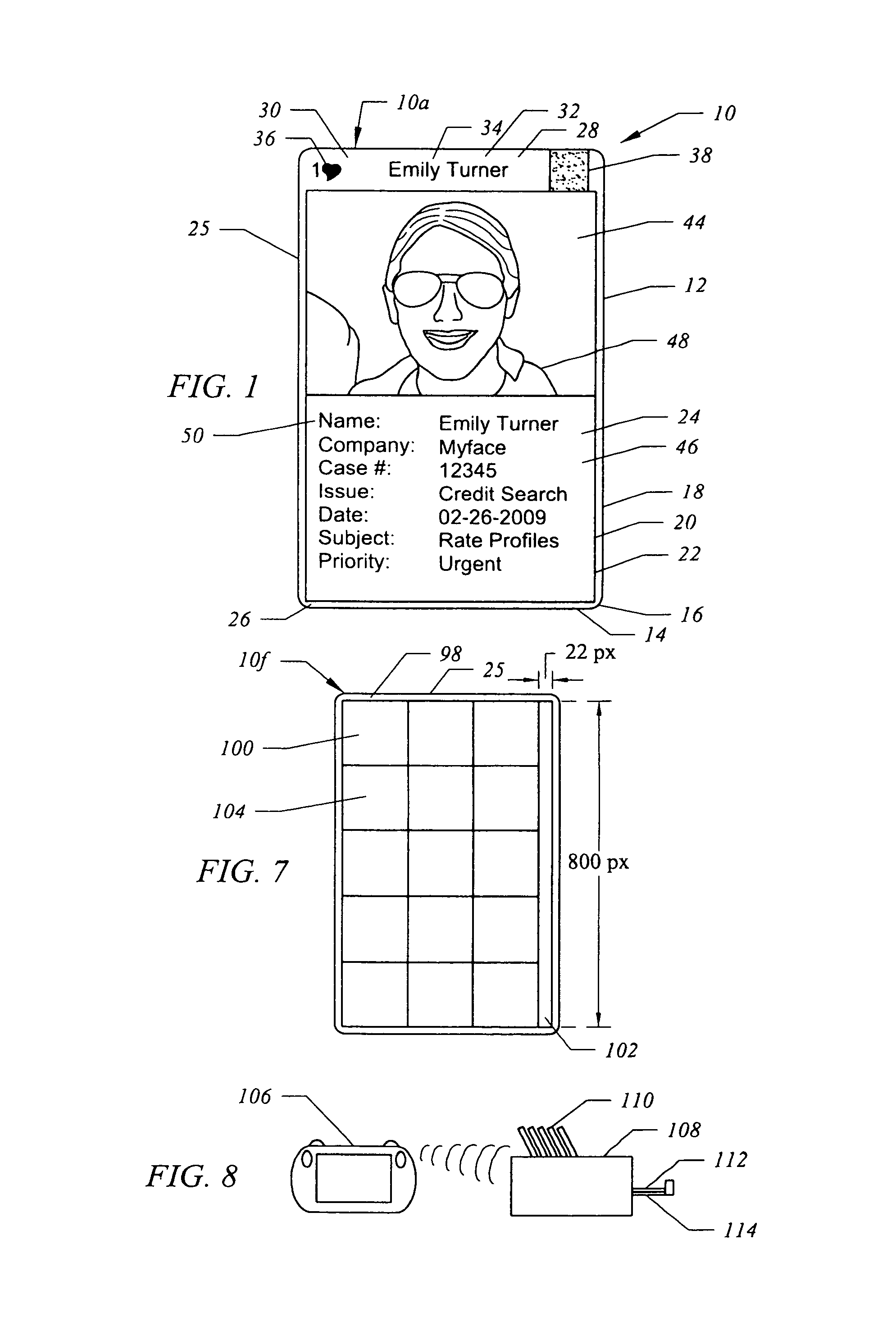 Card format for digital screen and print display