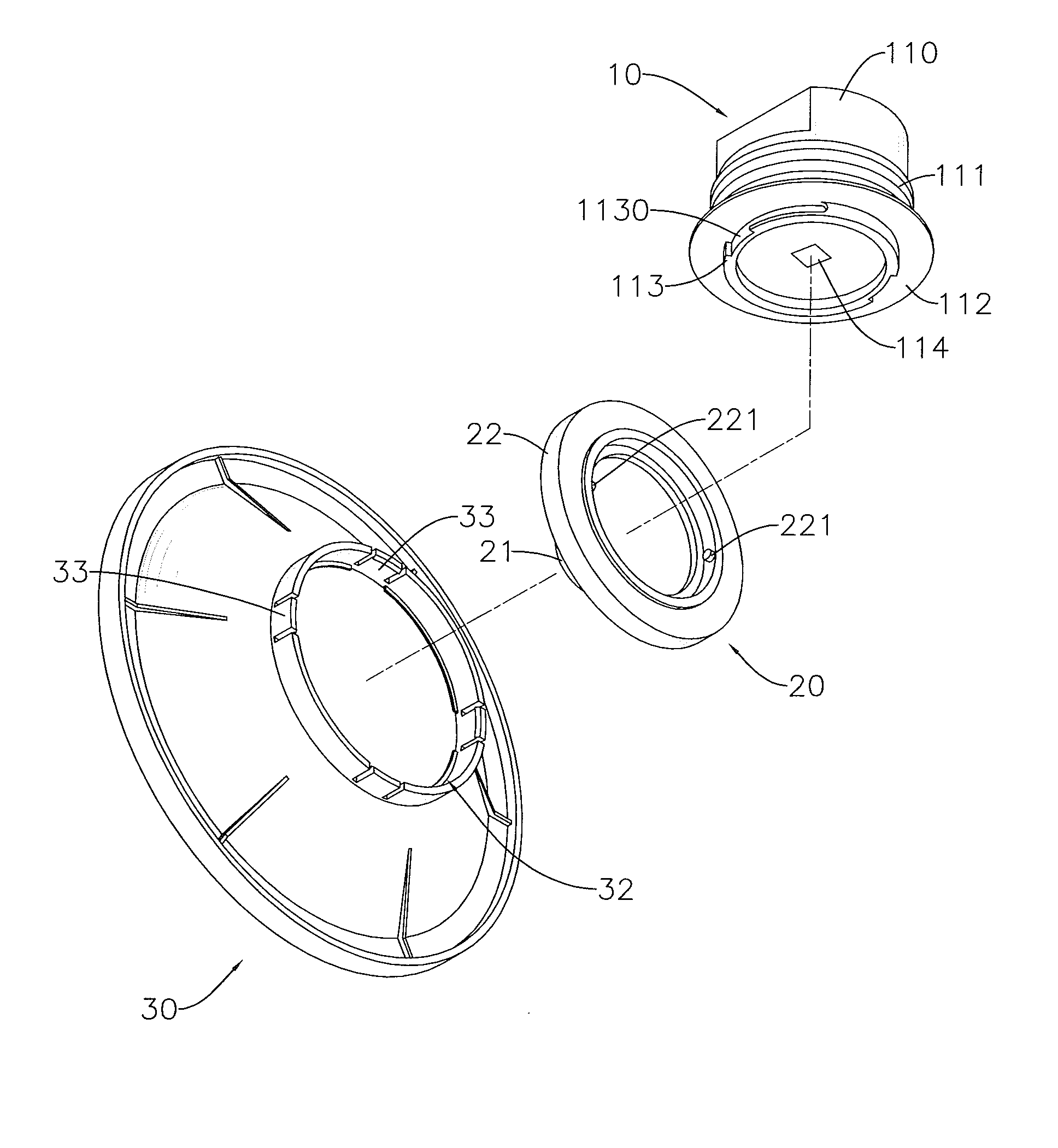 Sensing Device with a Glare Shield