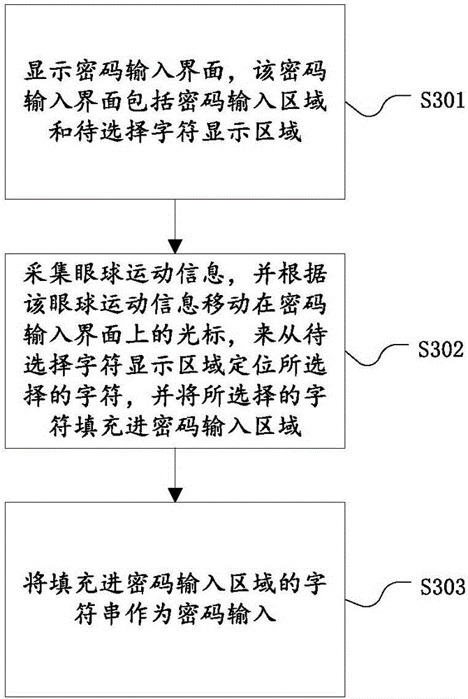 Password input device, authentication device, password input method and authentication method