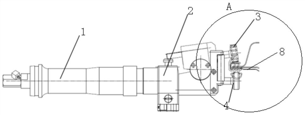 Rolling device for assisting assembly of automobile door frame rubber strip