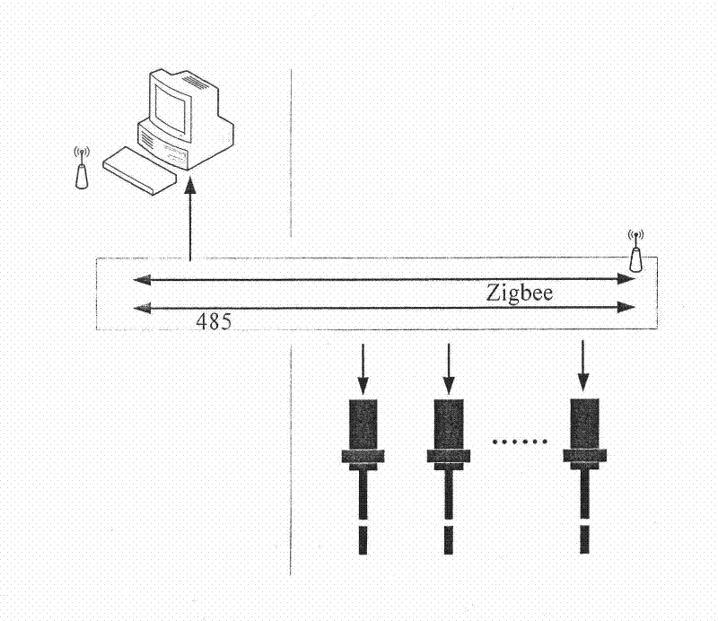 Magnetostrictive displacement sensor with high precision and large measuring range